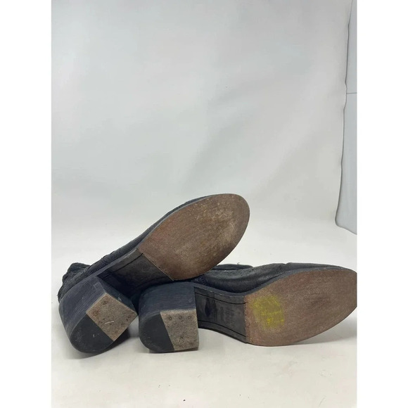 Eileen Fisher Black Textured Heeled Ankle Boots Size US‎ 8.5 - Picture 8 of 8